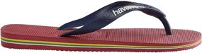 img 2 attached to Havaianas Brazil Sandals for Toddler Little Boys' Shoes - Flops