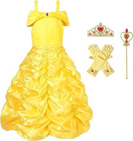 img 4 attached to Belle Princess Costume Layered Dresses