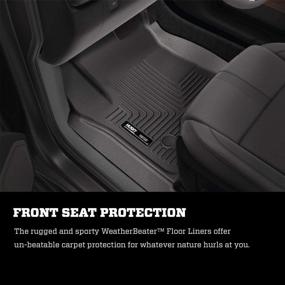 img 3 attached to 🐶 Коврики для пола Husky Liners Weatherbeater для передней части Ford Explorer 2015-19 в черном цвете.