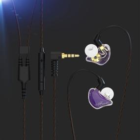 img 1 attached to BASN Bmaster Triple Drivers In Ear Monitor Headphone With Two Detachable Cables Fit In Ear Suitable For Audio Engineer