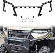 🛡️ sautvs front bumper protector for polaris ranger xp 1000 crew diesel 2018-2021, replace #2882531 - upper front brush guard bumper accessories logo