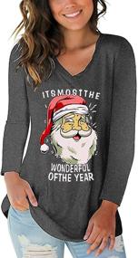 img 3 attached to 🎅 Festive Merry Christmas Graphic Sleeve Men's Attire - Adding a touch of humor!