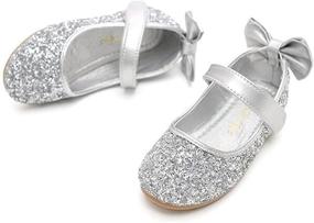 img 2 attached to PPXID Sequins Bowknot Princess Pumps Silver