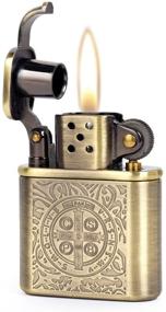 img 4 attached to 🕰️ Exquisite Bronzy Carved Constantine Antique Style Lift Arm Oil Petrol Lighter: A Timeless Vintage Collectible