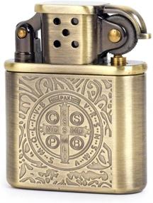 img 3 attached to 🕰️ Exquisite Bronzy Carved Constantine Antique Style Lift Arm Oil Petrol Lighter: A Timeless Vintage Collectible