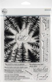 img 1 attached to 🌲 Explore Nature's Serenity with Pinkfresh Studio Clear Stamp Set - Through The Trees, 6"x8