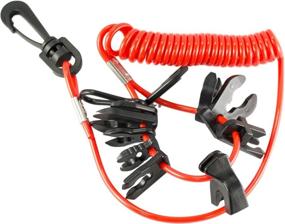 img 3 attached to 🔑 DTLgear Universal Outboard Kill Switch Keys - 11 Guarded Keys with Lanyard - 60-Inch Length