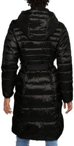 img 1 attached to Cole Haan Womens Sateen Belted Women's Clothing for Coats, Jackets & Vests