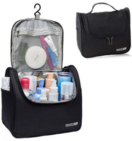 img 3 attached to Water Resistant Cosmetic Organizer Travel Accessories - Homthumb Toiletry