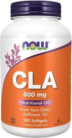 img 4 attached to 💪 Powerful NOW Supplements CLA: 800mg Nutritional Oil in 180 Softgels
