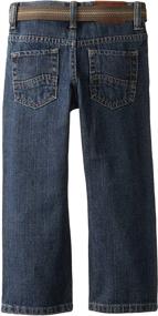 img 1 attached to 👖 Lee Boys' Dungarees Belted Slim Straight Leg Jean: Stylish and Comfortable Denim for Trendy Kids