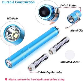 img 2 attached to 🔦 SEAMAGIC 15-Pack LED Penlight - Powerful Pocket Pen Light Flashlight with Clip, 30-Piece Dry Batteries - Ideal for Inspection, Repairs, Night Shifts, Camping, and Training Courses