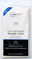 peva shower curtain liner - lightweight - 70&#34; x 71&#34; - ivory logo