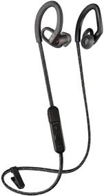 img 4 attached to 🎧 Black Plantronics BackBeat FIT 350 Wireless Headphones - Stable, Ultra-Light, Sweatproof Earbuds for Workouts