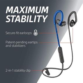 img 3 attached to 🎧 Black Plantronics BackBeat FIT 350 Wireless Headphones - Stable, Ultra-Light, Sweatproof Earbuds for Workouts