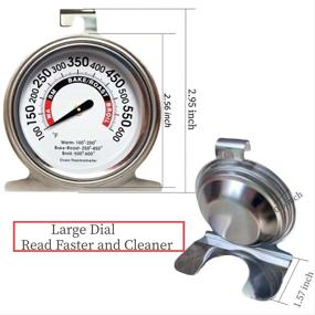 img 2 attached to 🌡️ Modi Oven Thermometer: Accurate Stainless Steel Instant Read for High Heat Cooking (1 Piece)