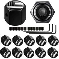 protect your tires with dsycar 12 pack anti-theft american flag valve caps logo