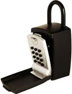 🔒 secure your keys with keyguard sl-501: punch button large capacity key storage shackle lock box, black finish logo