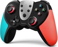 🎮 terios wireless pro controller for switch and switch lite – high-quality joypad for video games – turbo speed options – advanced nfc technology–customizable vibration settings (blue & red) logo