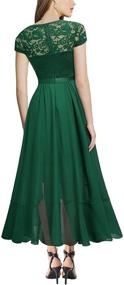 img 3 attached to 👗 Miusol Women's Elegant Ruffle Bridesmaid Dress - Fashionable Women's Clothing for Special Occasions