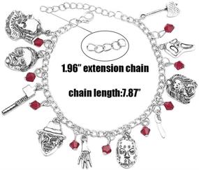 img 3 attached to 🔪 Freddy Krueger Jason Bracelet: Authentic American Horror Story Classic Cosplay Charm Jewelry