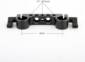 img 3 attached to 📷 NICEYRIG 15mm Rod Clamp with 1/4&#34;-20 Standard Thread for Camera Shoulder Rig, Cage, and DSLR Rig Setup