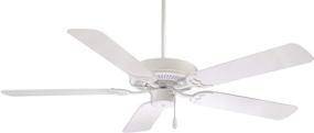 img 1 attached to Minka-Aire 42 Inch Contractor Ceiling Fan with Pull Chain in White Finish