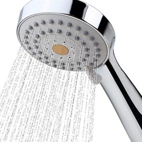 img 4 attached to HO2ME High Pressure Handheld Shower Head with Powerful Shower Spray for Low Pressure Water Supply Pipeline, Multi-functional, with 79 inch Hose, Bracket, Flow Regulator, and Chrome Finish