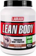 🏋️ labrada nutrition lean body premium whey protein powder - chocolate, 24oz: a powerful fitness solution logo