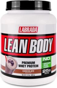 img 4 attached to Пищевая добавка Labrada Nutrition Lean Body Premium Whey Protein Powder - шоколад, 24 унции: Мощное решение для фитнеса