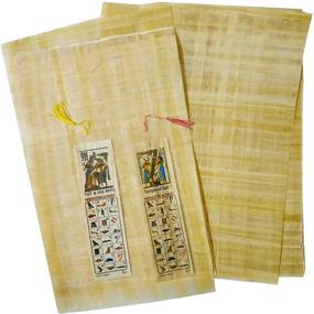 img 1 attached to 📜 10 Egyptian Papyrus Paper 8x12 Inch (20x30 cm) - Ancient Alphabets Papyrus Sheets-Papyri: Perfect for Art Projects, Scrapbooking, School History, and Teaching Aid