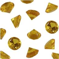 💎 welmatch gold acrylic diamond vase fillers - 1lb, 240 pcs, 3/4 inch - wedding party event banquet birthday decoration crystals gem table scatters (gold, 240 pcs) logo