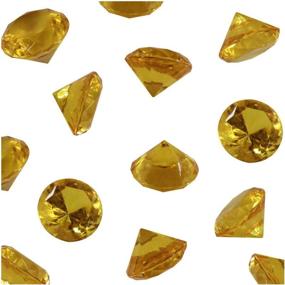 img 3 attached to 💎 WELMATCH Gold Acrylic Diamond Vase Fillers - 1lb, 240 pcs, 3/4 Inch - Wedding Party Event Banquet Birthday Decoration Crystals Gem Table Scatters (Gold, 240 pcs)