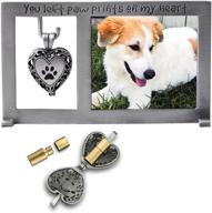 🐾 cathedral art abbey & ca gift pet memorial frame with vial for ashes: a multicolored tribute logo