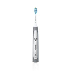 img 3 attached to 🦷 Experience Superior Dental Care with Philips Sonicare HX9111/12 Flexcare Platinum Toothbrush - Grey: Electric and Rechargeable!