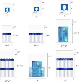 img 1 attached to 📦 Effortless Self-Sealing Jewelry Earrings: 500 Pcs Cellophane Plastic Packaging