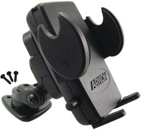 img 1 attached to Arkon Adhesive Car or Truck Phone Holder Mount: Compatible with iPhone 📱 12, 11 Pro Max, XS, XR, Galaxy Note 20, 10, 9 - Retail Black