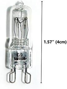 img 2 attached to CTKcom G9 25W Bi-Pin Halogen Bulbs (10 Pack) - JCD Type G9 Base Light Bulb 25W 120V Clear Lamp Bulbs T4 JD Halogen Bulb, 10 Pack