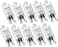 ctkcom g9 25w bi-pin halogen bulbs (10 pack) - jcd type g9 base light bulb 25w 120v clear lamp bulbs t4 jd halogen bulb, 10 pack logo
