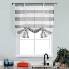 img 3 attached to Striped Curtain Valance Valances Curtains