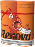 🍊 renova luxury scented orange toilet paper - 6 jumbo rolls, 3-ply, 180 sheets logo