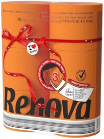 img 4 attached to 🍊 Renova Luxury Scented Orange Toilet Paper - 6 Jumbo Rolls, 3-Ply, 180 Sheets