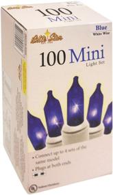 img 1 attached to 🎆 Brite Star 100 Mini String Lights - Blue, White Wire - Perfect for Decoration and Events