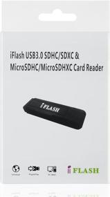 img 2 attached to 💨 Высокоскоростной [3 штуки] iFlash USB 3.0 с двумя слотами для карт памяти MicroSD - поддерживает SanDisk Kingston 256GB 128GB 64GB 32GB UHS-I Micro SDXC SDHC, скорость Ultra/Extreme