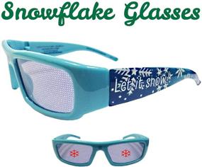 img 2 attached to Holiday Specs Plastic 3D Christmas Glasses- Snowflakes Will Appear Before Your Eyes! Perfect Party Favors For Any Holiday Celebration! Fun For All Ages!