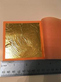 img 2 attached to Slofoodgroup 24 Karat Edible Gold Leaf Sheets - 25 Sheets Per Book - 3.15in x 3.15in Size - Decorative, Crafting, Art & More