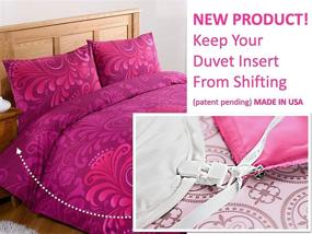 img 4 attached to 💤 Boottique New! Duvet Clips for Secure Bedding- Ultimate Sleep Tight System- Includes Duvet Insert Clips and Pin Ties (12-Pieces Secure up to 3 Duvets/Beds) Made in USA