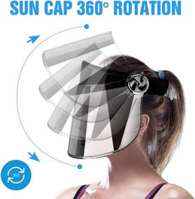 img 1 attached to 🧢 Premium WAYCOM Sun Cap Visor Hat - Superior UV Protection Hat - UPF 50+ Hat for Hiking, Golf, Tennis, and Outdoor Activities