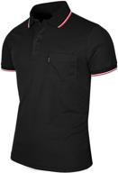 👕 bcpolo athletic sleeve polo shirt in black | men's clothing and shirts логотип