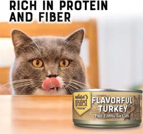 img 2 attached to 🦃 Delicious Turkey Canned Cat Food - 5.5 Oz - Pate Entree for Cats - Nutritious Meal High in Protein and Fiber - Nature's Best Cat Food